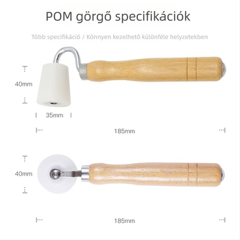Tapétaroló nyomókerék, működtetés nélküli, rozsdamentes acélból