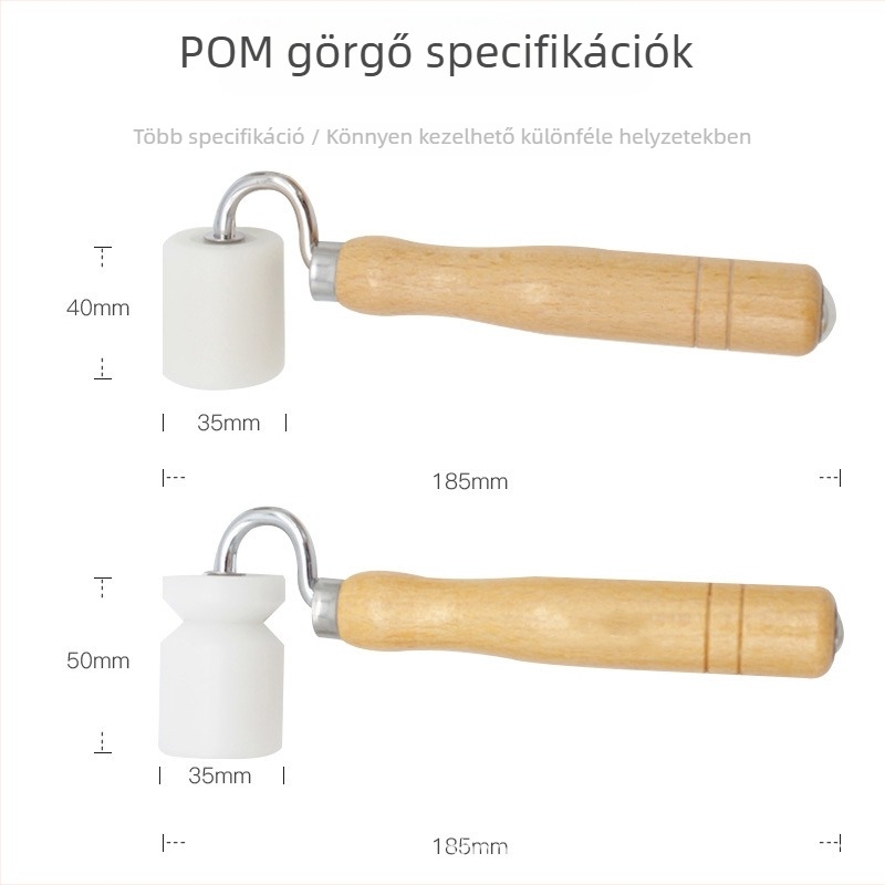 Tapétaroló nyomókerék, működtetés nélküli, rozsdamentes acélból