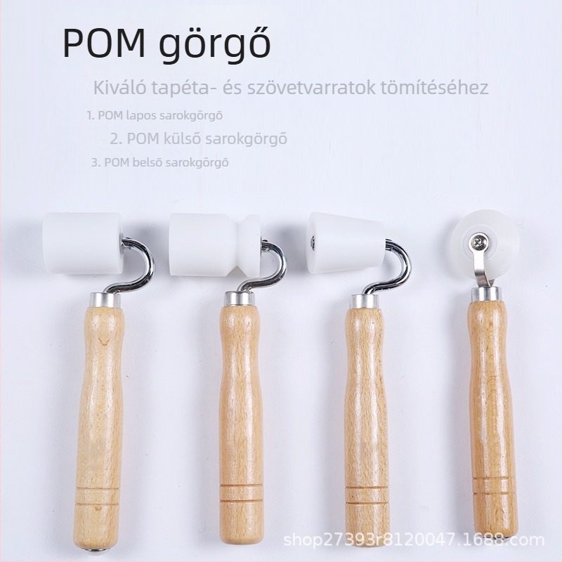 Tapétaroló nyomókerék, működtetés nélküli, rozsdamentes acélból