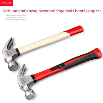 Dichuang fogókalapács, fa nyéllel és műanyag bevonattal, 0.25/0.5/0.75 kg – szögkihúzó eszköz