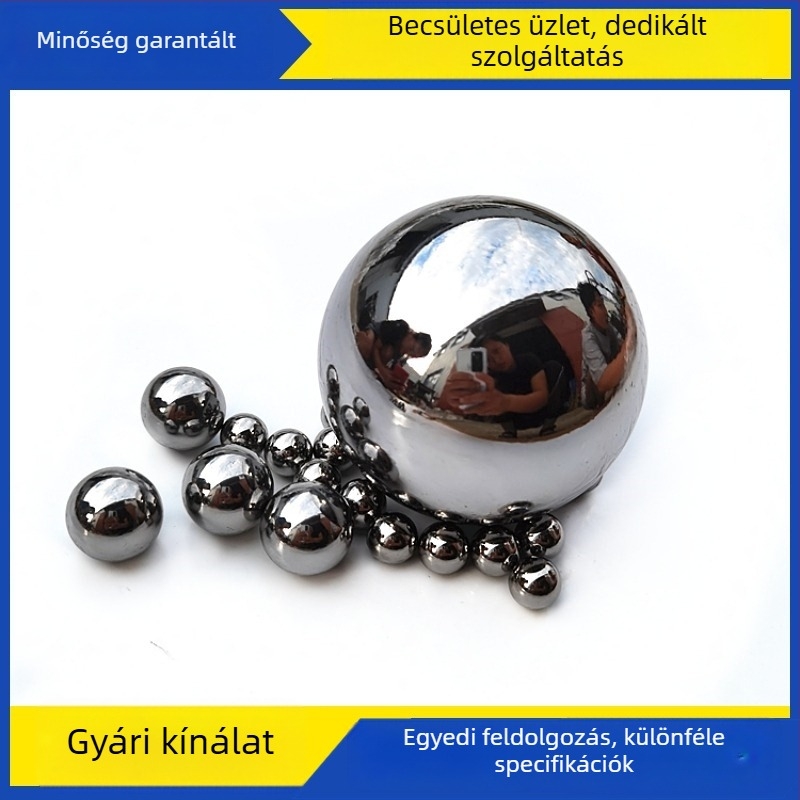 3Cr13 korrózióálló rozsdamentes acélgolyók, 420 rozsdamentes acél, ütéspróba golyó, Ø 9.525/11 mm