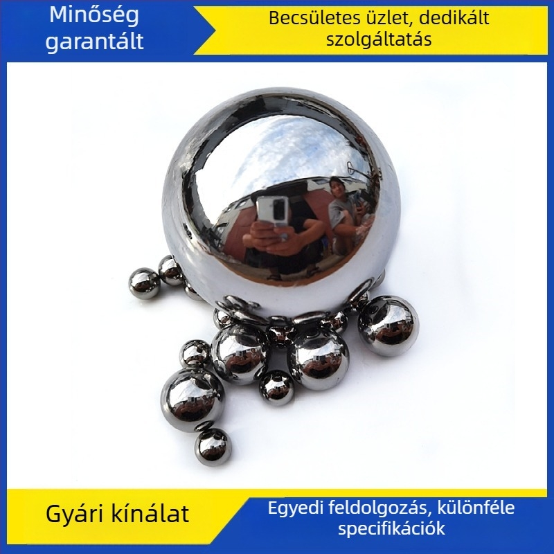 3Cr13 korrózióálló rozsdamentes acélgolyók, 420 rozsdamentes acél, ütéspróba golyó, Ø 9.525/11 mm