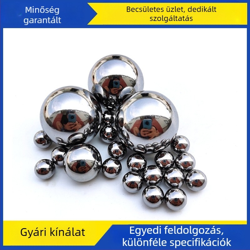 3Cr13 korrózióálló rozsdamentes acélgolyók, 420 rozsdamentes acél, ütéspróba golyó, Ø 9.525/11 mm