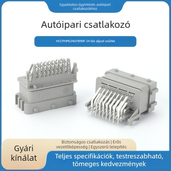 HCCPHPE24GYB90F Szürke 24-pontos autóipari csatlakozó — aljzat és dugasz vezetékhez a 24P-hez