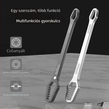 Önzáró, univerzális állítható csavarkulcs kétfejű Plum Blossom