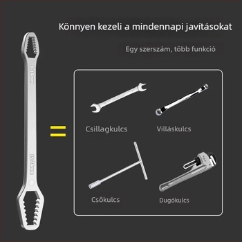 Önzáró, univerzális állítható csavarkulcs kétfejű Plum Blossom