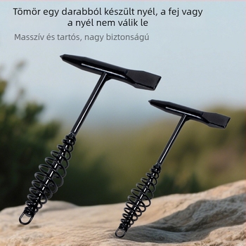 Rugós kalapács hegesztéshez, hegyes fejű, rozsda eltávolítására szolgáló, függő ütőeszköz