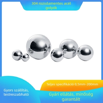 Tükörfényes rozsdamentes acél golyók, 40–200 mm, nagy méretek, különböző modellek