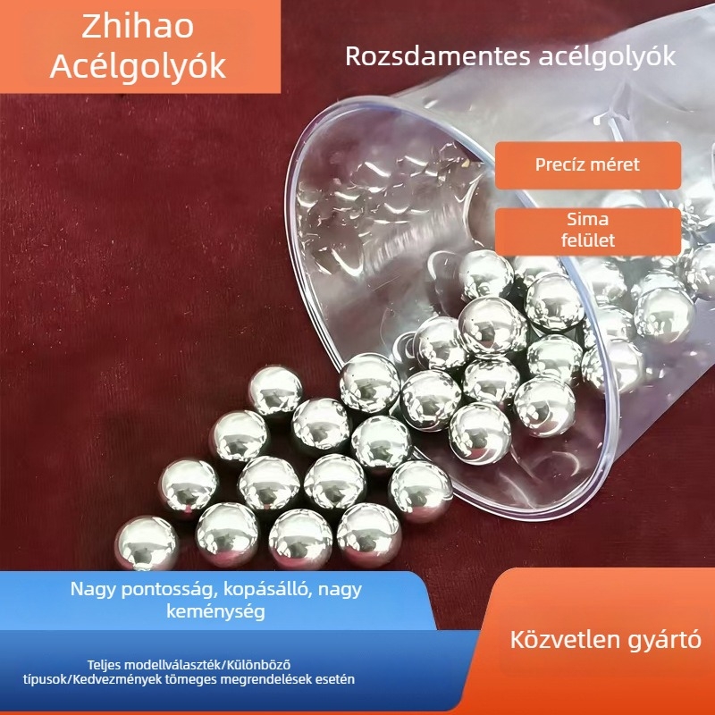 Elektróplattált rozsdamentes acél csapágygolyó, fényes felület, tömör, 4 mm, 5 mm, 6 mm, 8,5 mm