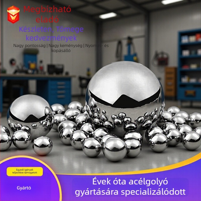 304 rozsdamentes acél golyók – polírozott, korrózióálló, 0,5–50 mm átmérőjű