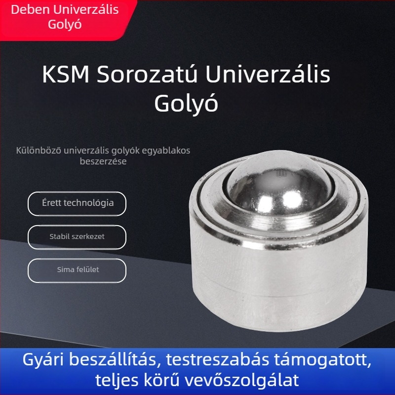 KSM-25 univerzális gömbcsukló, ipari görgő rozsdamentes acélból
