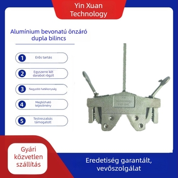 Alumínium automata rögzítő porfestéshez, 304/316 rozsdamentes acél csipesz, gyors színezés, erős és stabil fogás permetezéshez