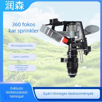 Műanyag 360°-os forgó karú permetezőfej, állítható szög