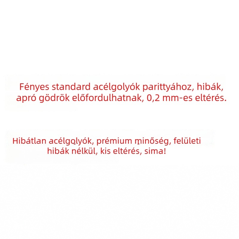 Szénacél fényes golyók, 9 mm, olajmentes