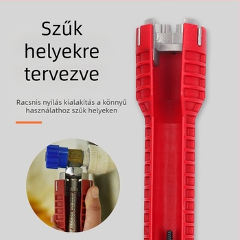 Nyolc az egyben mosogatókulcs – vízvezeték-szerelési eszköz