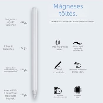 iPad kapacitív stylus mágneses töltéssel, Bluetooth technológiával