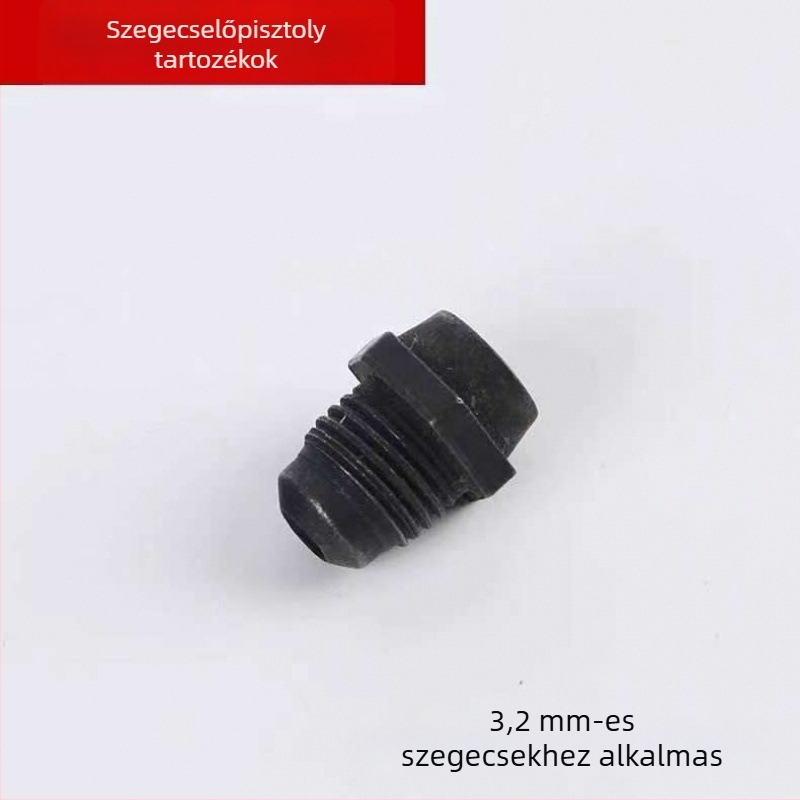 Ipari minőségű szegecsgép kézi működtetéssel, eredeti tartozékok, fúvóka és pisztolyfej