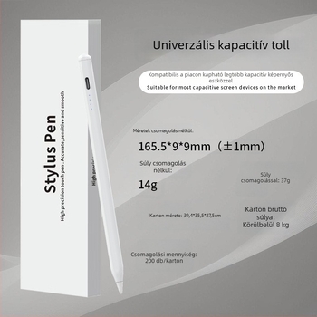Univerzális kapacitív stylus tabletekhez és telefonokhoz, iPad-kompatibilis, Apple, Huawei, Xiaomi és Lenovo készülékekhez.