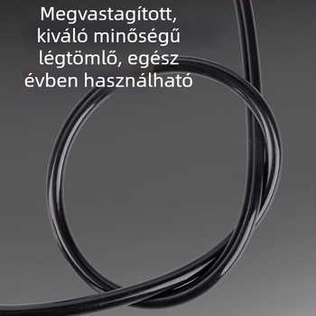 Angnet Légpumpa elektromos járművekhez és kerékpárokhoz, magas nyomású pumpa vastag acélcsővel, kosárlabda, lufik és futball felfújásához