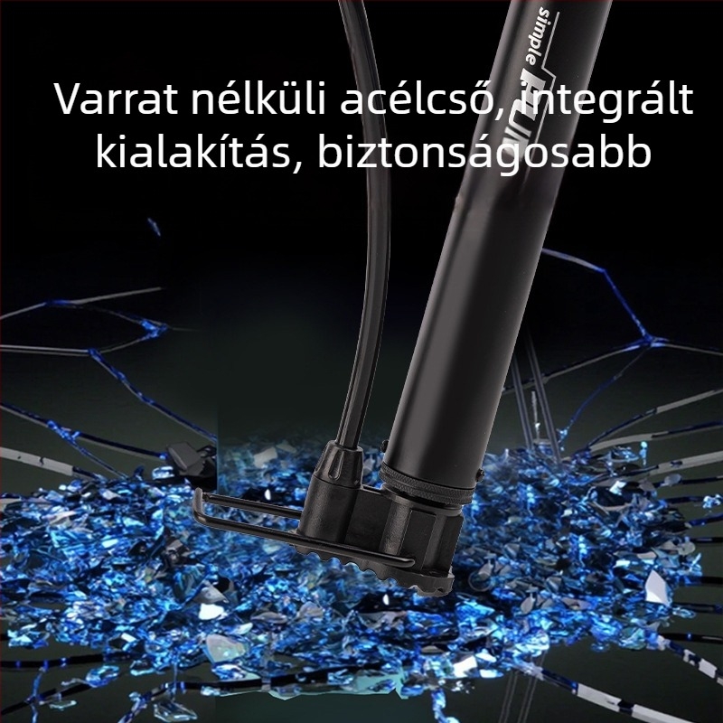 Angnet Légpumpa elektromos járművekhez és kerékpárokhoz, magas nyomású pumpa vastag acélcsővel, kosárlabda, lufik és futball felfújásához
