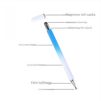 meepss 2 az 1-ben klipszes érintőképernyős stylus Huawei és Apple tabletekhez és okostelefonokhoz