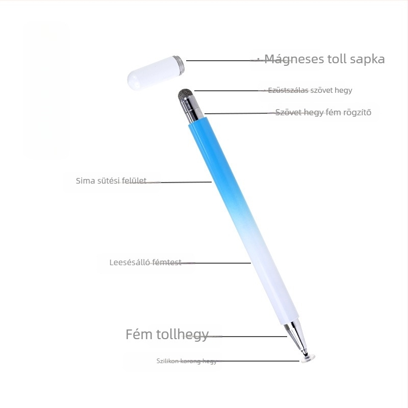 meepss 2 az 1-ben klipszes érintőképernyős stylus Huawei és Apple tabletekhez és okostelefonokhoz