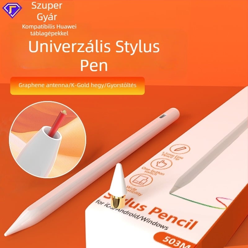 Személyre szabott univerzális kapacitív stylus Apple és Android készülékekhez, kompatibil a Huawei kapacitív tollal, okostelefonokra és tabletekre