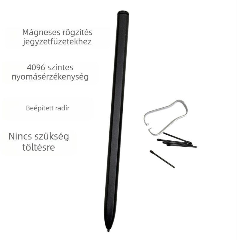 ReMarkable E Ink kijelzőhöz stylus, 4096 nyomásérzékelés, mágneses radír és külső csúcs