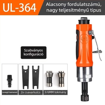 ULEMA pneumatikus csiszoló 3–6 mm-es befogóval autógumi javítására és polírozására