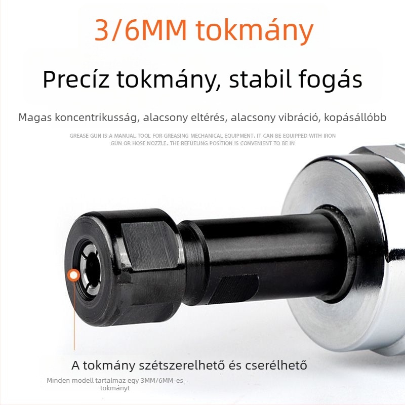 ULEMA pneumatikus csiszoló 3–6 mm-es befogóval autógumi javítására és polírozására