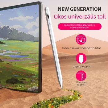 Aktív mágneses kapacitív stylus – univerzális tabletákhoz és okostelefonokhoz