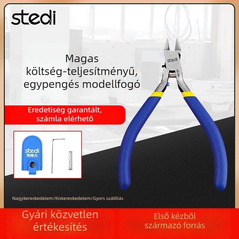 MS-104 egyenes élű modell sprue vágóolló és ultra vékony fogó készlet Gundam katonai modellek összeállításához