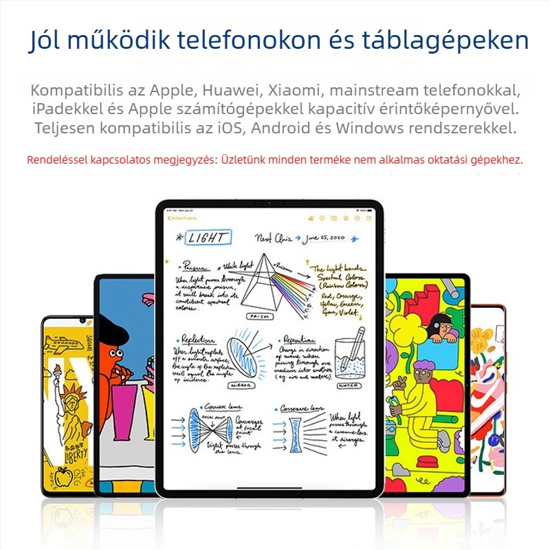 Apple iPadhez tervezett kapacitív stylus digitális kijelzővel – mágneses toll rajzoláshoz és íráshoz