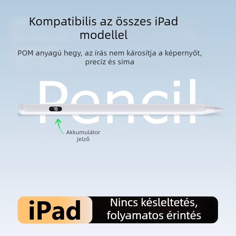 Apple iPadhez tervezett kapacitív stylus digitális kijelzővel – mágneses toll rajzoláshoz és íráshoz