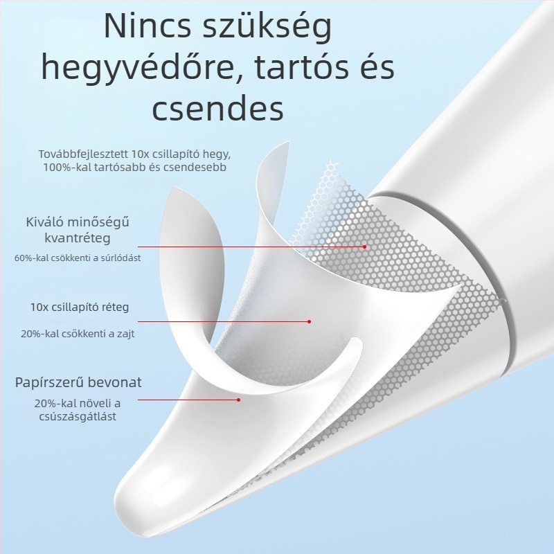 Samsung táblagépekhez univerzális kapacitív stylus, fém test, mágneses rögzítés