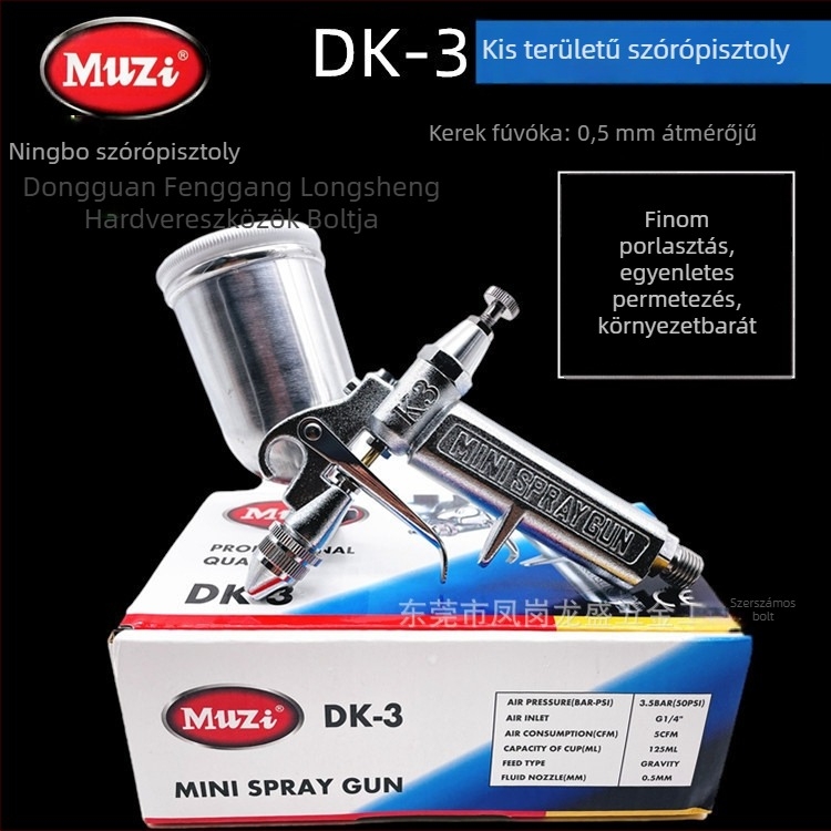MUZI K3 Pneumatikus permetezőpisztoly DK-3 játékbőrkabáthoz