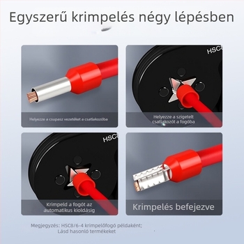 Multifunkcionális szerszámkészlet vezetékek ki- és crimpeelésére, villanyszerelőknek, hordozható eszköztartó