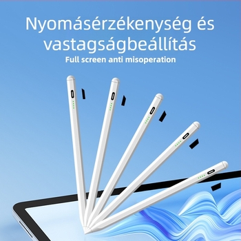 Egyedi kapacitív stylus Apple iPadhez – aktív mágneses stylus, védelem a véletlen érintés ellen