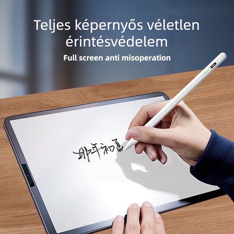 Egyedi kapacitív stylus Apple iPadhez – aktív mágneses stylus, védelem a véletlen érintés ellen