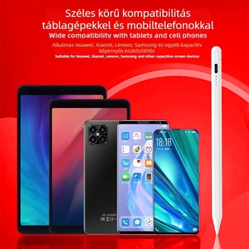 iPad stylus, kompatibil Huawei kapacitív tollal, Apple Pencil és univerzális kapacitív toll