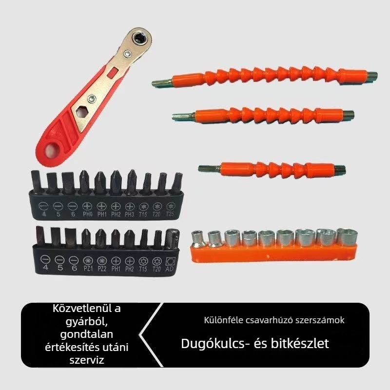 1/4 hüvelykes mini racsnis kulcs, 6.35 mm meghajtó, hordozható kétutas racsnis szerszám