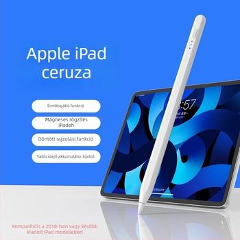 Aktív mágneses stylus iPadhez, kapacitív tollal, mágneses rögzítés az akaratlan érintések megelőzésére