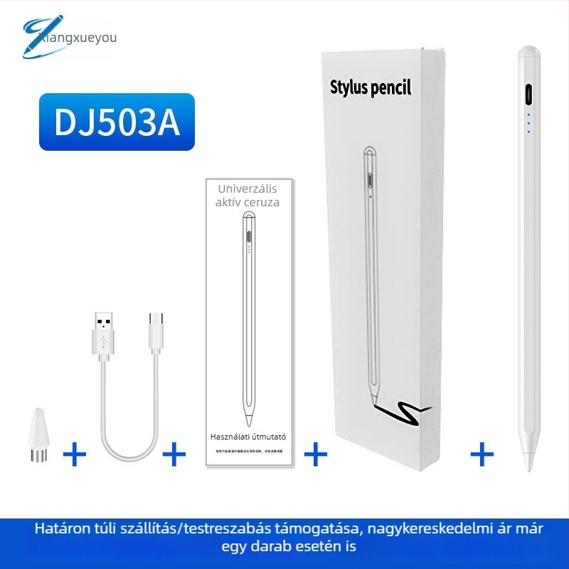 Aktív mágneses stylus iPadhez, kapacitív tollal, mágneses rögzítés az akaratlan érintések megelőzésére
