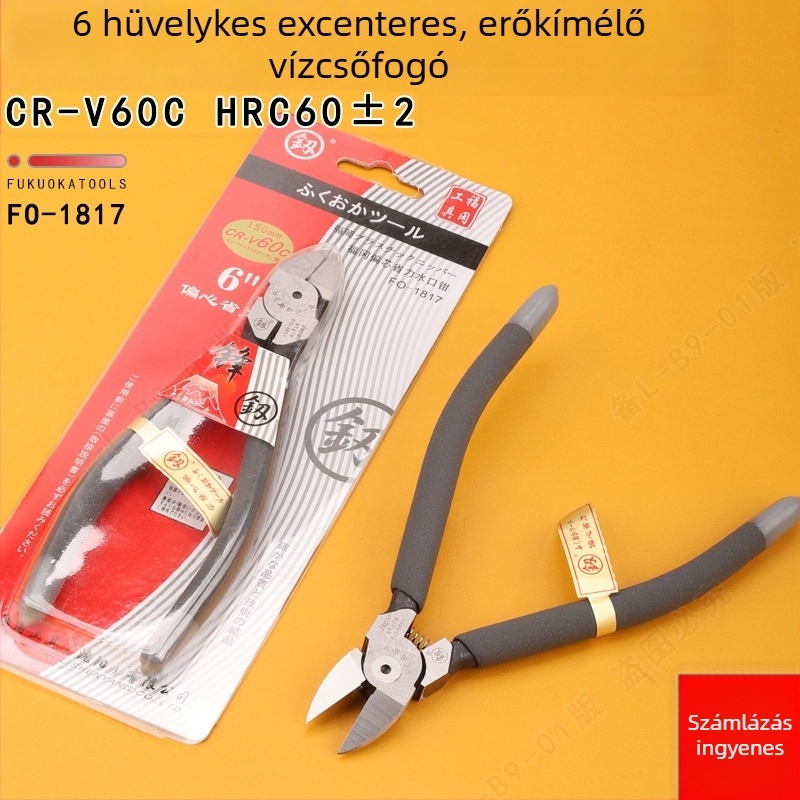 Hakke FO-1817 6 hüvelykes diagonális fogók műanyag modellekhez, offset kialakítás, könnyebb vágás, éles él