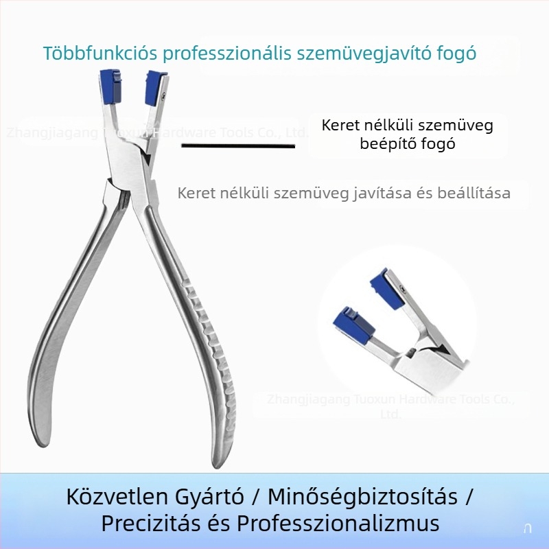 Szemüveg javító és beállító eszközök, keret nélküli szerelőfogó, multifunkciós fogó, szétszerelő fogó