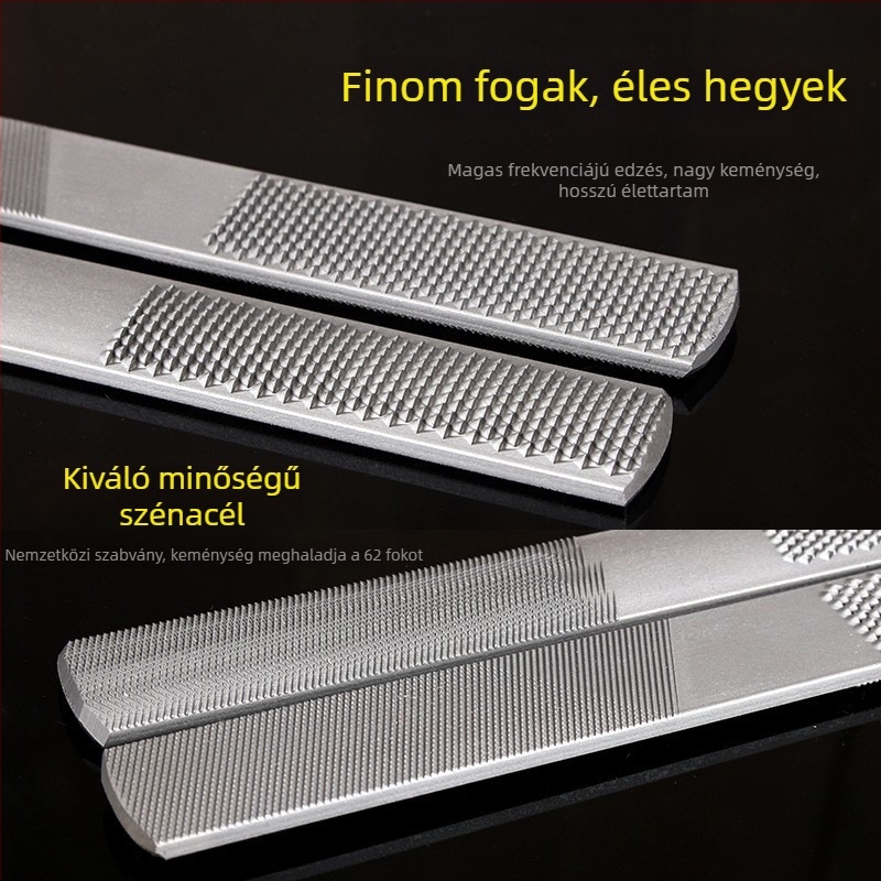 Félköríves reszelő faanyaghoz és fémhez, fareszelő, sík reszelő finom fogakkal