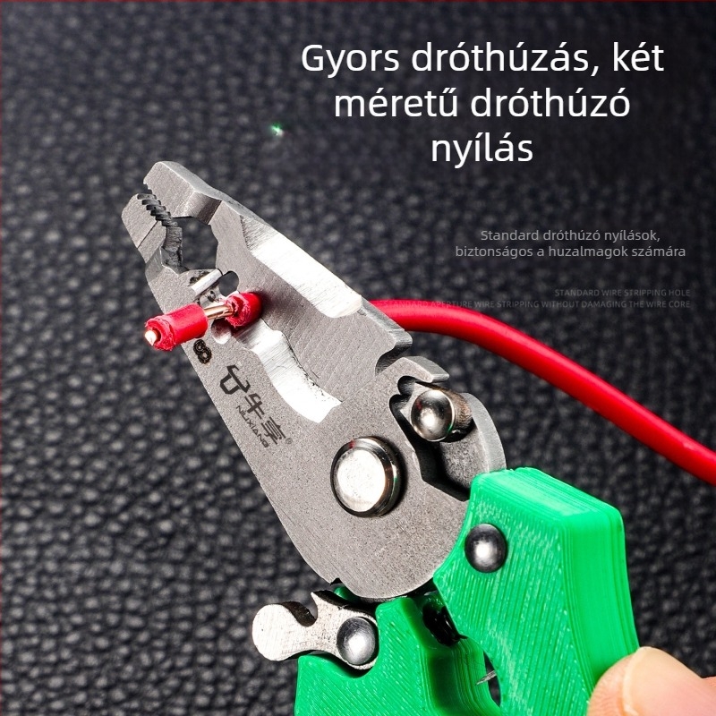 Többfunkciós mini vezetékleválasztó fogó alumíniumötvözetből, zárható kivitel, nagy keménységű, kompakt és hordozható