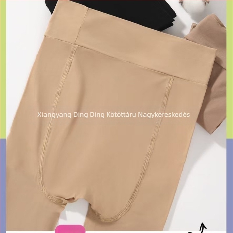 Tutu650 Vékony harisnya lóolajjal és fényes víz-finish-el, 40D, tavasz–ősz, acéldróttal megerősítve, áttetsző lábak