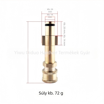 1/4 Quick-Connect univerzális adapter Greenfield/Yili 5-ös sorozatú autómosó gépekhez