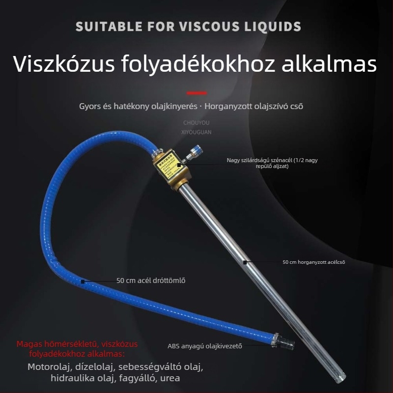 Új olajpumpa dízelmotor-olajhoz, hidraulikaolajhoz és viszkózus fogaskerékolajhoz – univerzális visszaszívási funkcióval